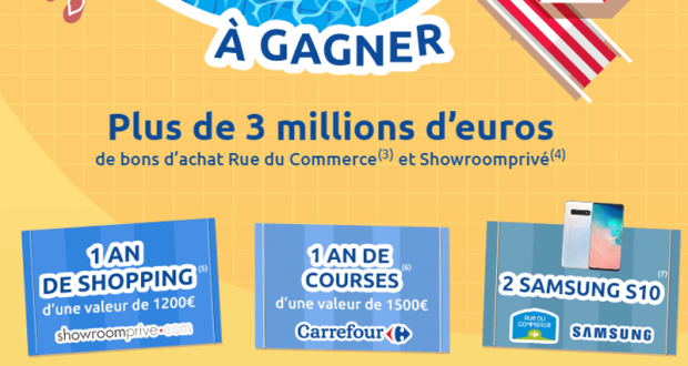 Plus de 400 000 lots à Gagner - Carrefour