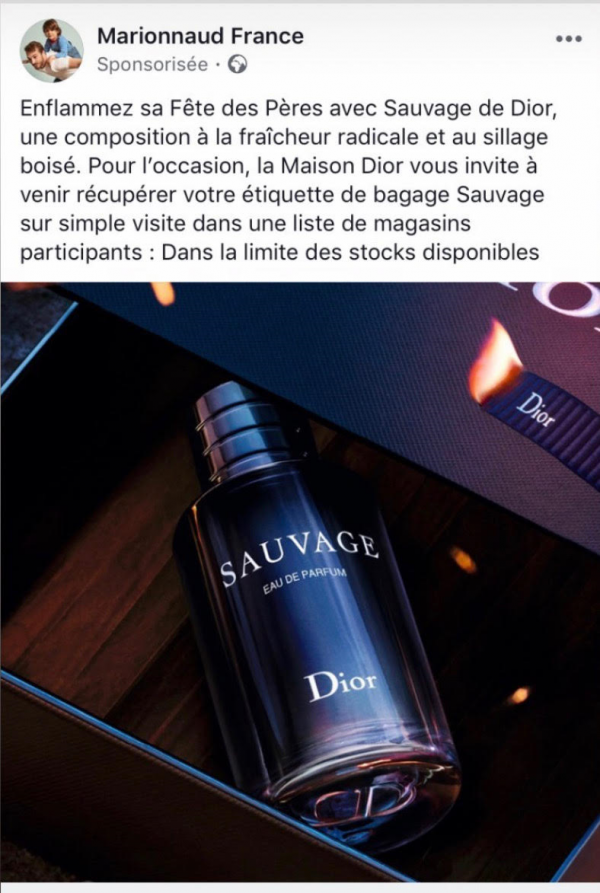 Étiquette de bagage Dior