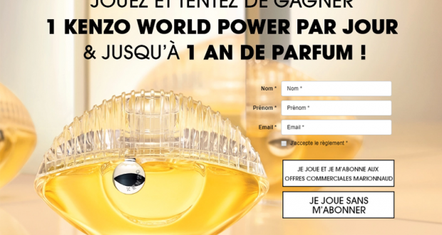 1 an de parfums Kenzo World offert