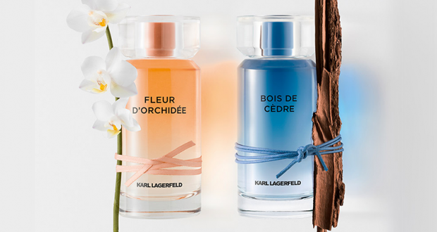 Lot de 2 parfums Karl Lagarfeld Fleur D’Orchidée et Bois de Cèdre