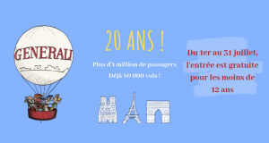 Survol Gratuit de Paris dans le Ballon Generali pour les Enfants