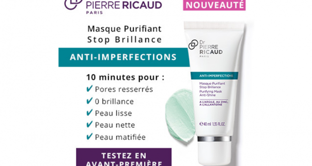 Testez le Masque Purifiant Stop Brillance Anti-Imperfections