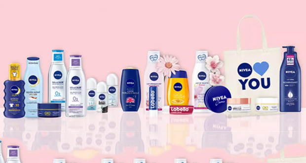 Un lot de 31 cosmétiques Nivea offert