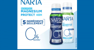 100 déodorants sprays Magnésium Protect Narta à tester