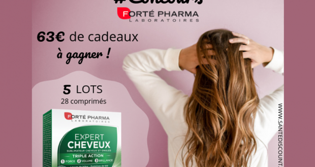 5 lots Expert Cheveux 28 comprimés offerts