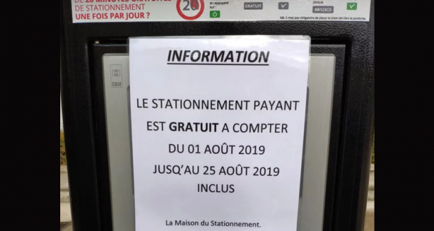 Stationnement gratuit à Arpajon