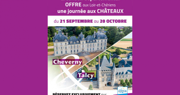 Visites gratuites des châteaux Cheverny et Talcy