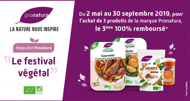 Votre 3ème produit Pronatura 100% remboursé