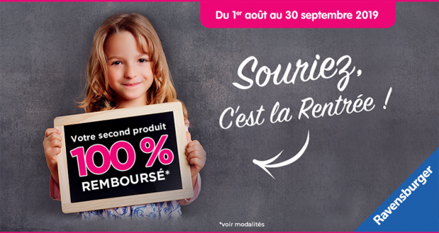 Votre second jeu 100% remboursé - Ravensburger