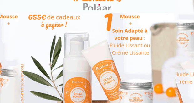 10 lots de 2 produits cosmétique Polaar Eclat Boréal offerts