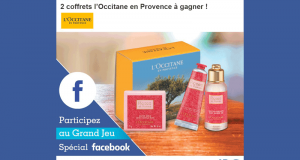 2 coffrets de 3 produits cosmétiques L'Occitane en Provence