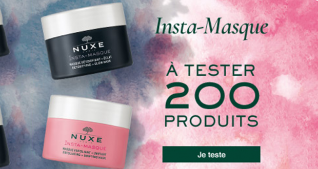 200 soins Insta-Masque de Nuxe à tester