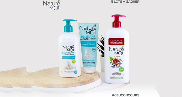 5 lots de 3 gels douche Naturé moi offerts