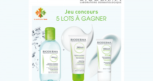 5 lots de 3 produits cosmétiques Bioderma Sébium offerts