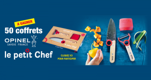 50 coffrets Opinel Le Petit Chef offerts