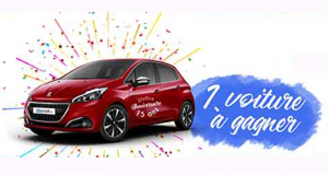 A gagner Une voiture Peugeot 208