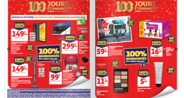 Auchan Produits 100% remboursés