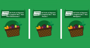 Panier de fruits et légumes Bio C Bon offert sur simple visite