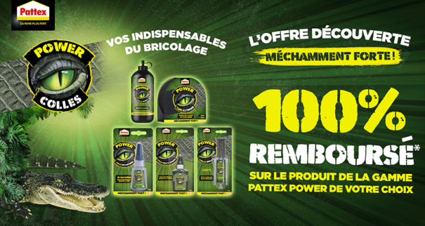 100% Remboursé Gamme Power Pattex