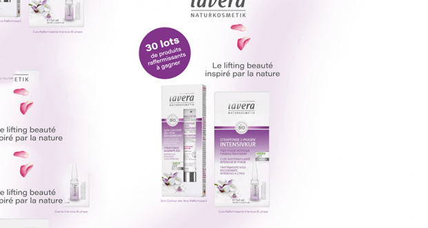 30 lots de 2 produits raffermissants Lavera offerts