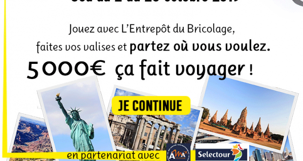 Chèque voyage AMA Tourisme de 5000 euros à gagner