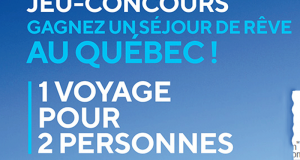 Gagnez un voyage pour deux au Québec (Valeur de 3429€)