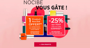 Produit Nocibé offert sur simple visite