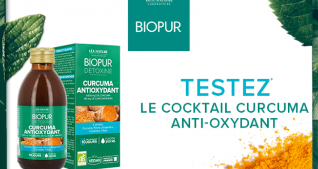 Testez le Cocktail Anti-Oxydant au Curcuma BIOPUR