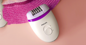 Testez l'épilateur compact Satinelle Essential violet Philips