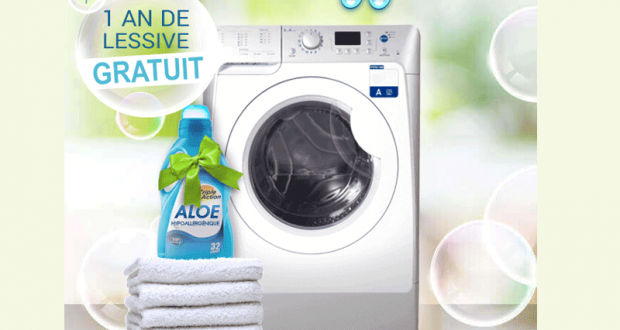 Un lave-linge séchant et un an de lessive offerts