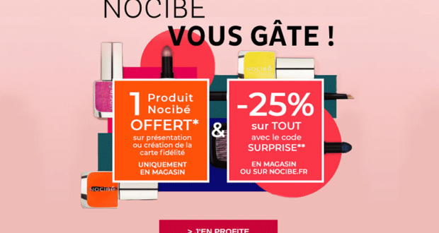 Un produit offert en magasin Nocibé