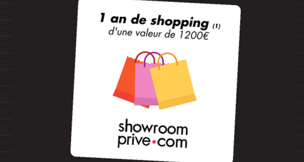 1 an de shopping Showroomprivé offert