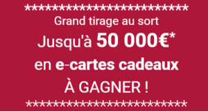 100 e-cartes cadeaux E. Leclerc de 500 euros offertes