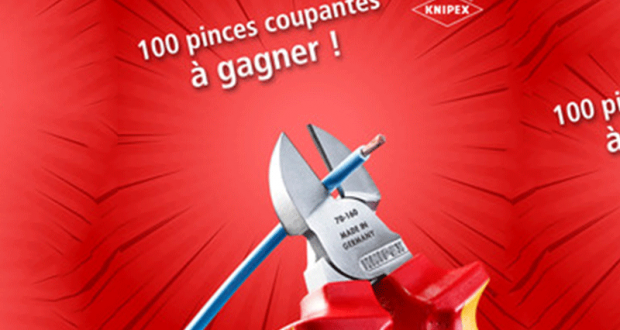 100 pinces coupantes isolées 1000 V offertes