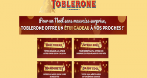 20 000 étuis Toblerone Gratuits à recevoir chez vous