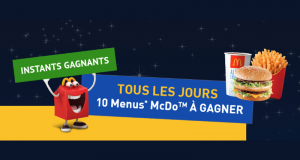 280 menus McDonald's Maxi Best Of au choix offerts