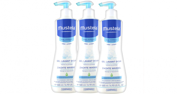 3 gels lavant doux Mustela offerts