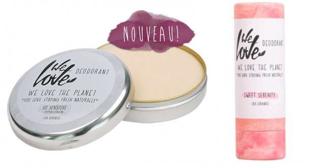 5 lots comprenant 1 crème déodorante + 1 stick déodorant