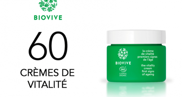 60 crèmes de vitalité Biovive à tester