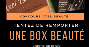 Box beauté remplie de produits cosmétiques offerte