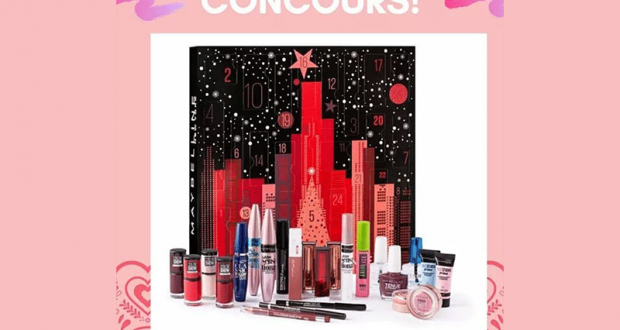 Calendrier de l'Avent beauté Maybelline offert