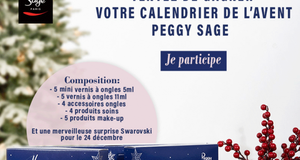 Des calendriers de l'avent de produits de beauté Peggy Sage