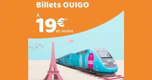 Ouigo - 600 000 billets à 19€ et moins sur toute la France