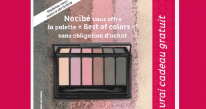 Palette de maquillage Nocibé Best of Colors offerte