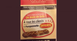 Une baguette Pomponnette offerte à tous les clients