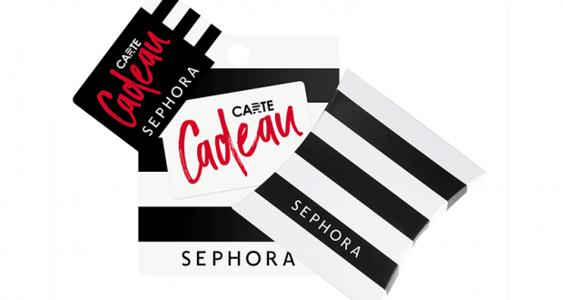 Une carte cadeau Sephora de 180 euros offerte