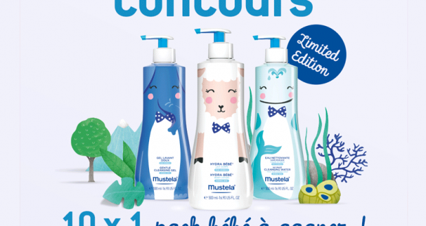 10 packs de 3 produits Mustela offerts