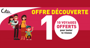 10 premiers voyages en bus Citea Offerts