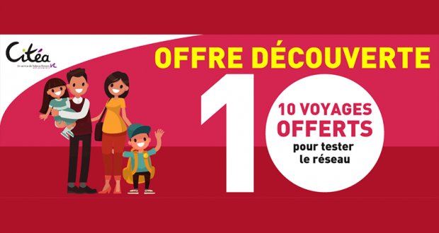 10 premiers voyages en bus Citea Offerts