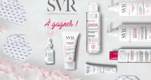 3 lots de 8 produits de soins SVR offerts